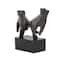10" Black Polystone Traditional Pinky Swear Sculpture